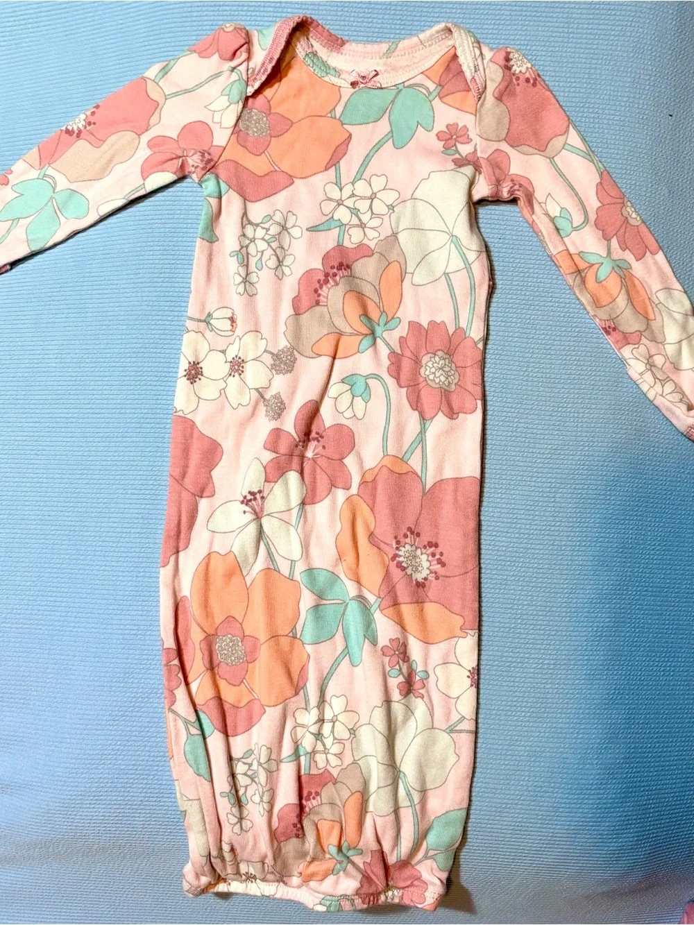 Carter's Newborn Pink Floral & Solid Long-Sleeve Sleep Sacks - 3 Pack